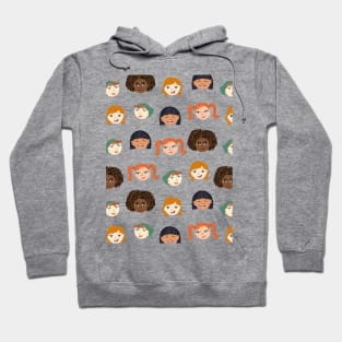 Kid portraits pattern Hoodie